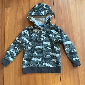 Calvin Kline Boy's Zip Up Hoodie CK EUC